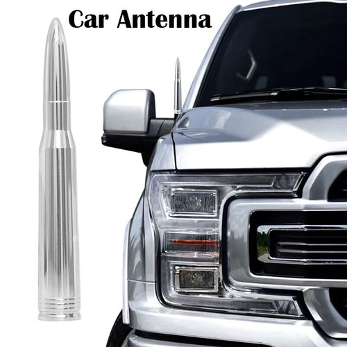Chrome stubby bullet antenna - stubby,